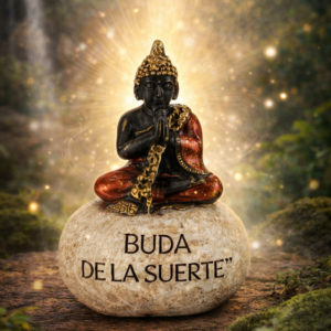 PIEDRA BUDA DE LA SUERTE – MODELO MEDITACIÓN – 5 × 3,5 × 7 cm