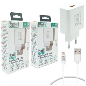 Cargador USB con cable para iPhone 3.0A – Carga rápida