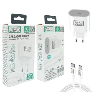 Cargador rápido PD 20W con cable USB Tipo C – Carga rápida