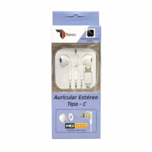 Auriculares estéreo Tipo C con micrófono – Con cable