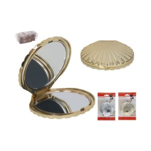 Espejo de Mano con Forma de Concha – 7 x 6,5 cm