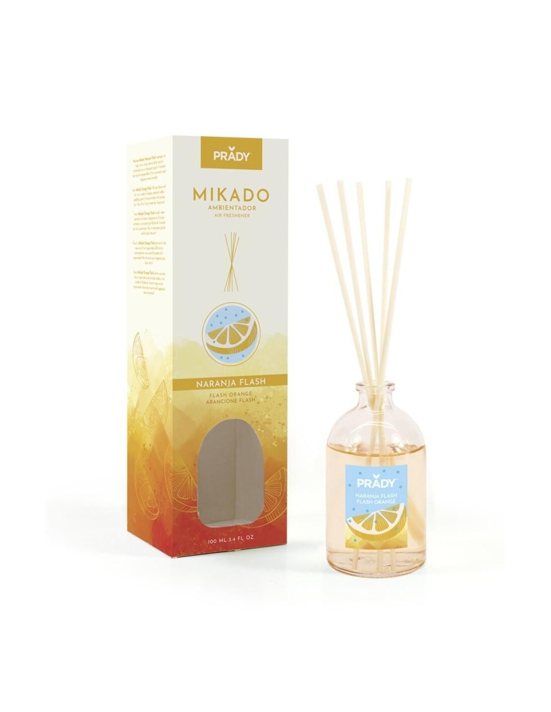 Ambientador Mikado Naranja Flash – Aroma cítrico fresco y revitalizante