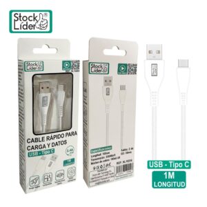 Cable USB Tipo C – Carga rápida y datos (1 m)