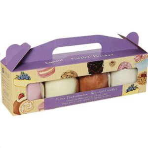 Set de Velas Perfumadas Dulces – 4 aromas