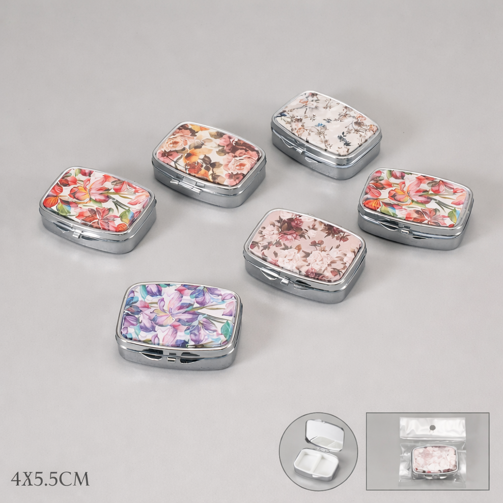 Caja metálica floral multiuso (formato compacto)
