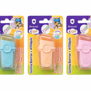 Goma + Sacapuntas Bismark Kids – 2 en 1