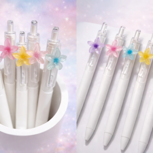 Pack 5 Bolígrafos Flor ✨ Tinta Negra