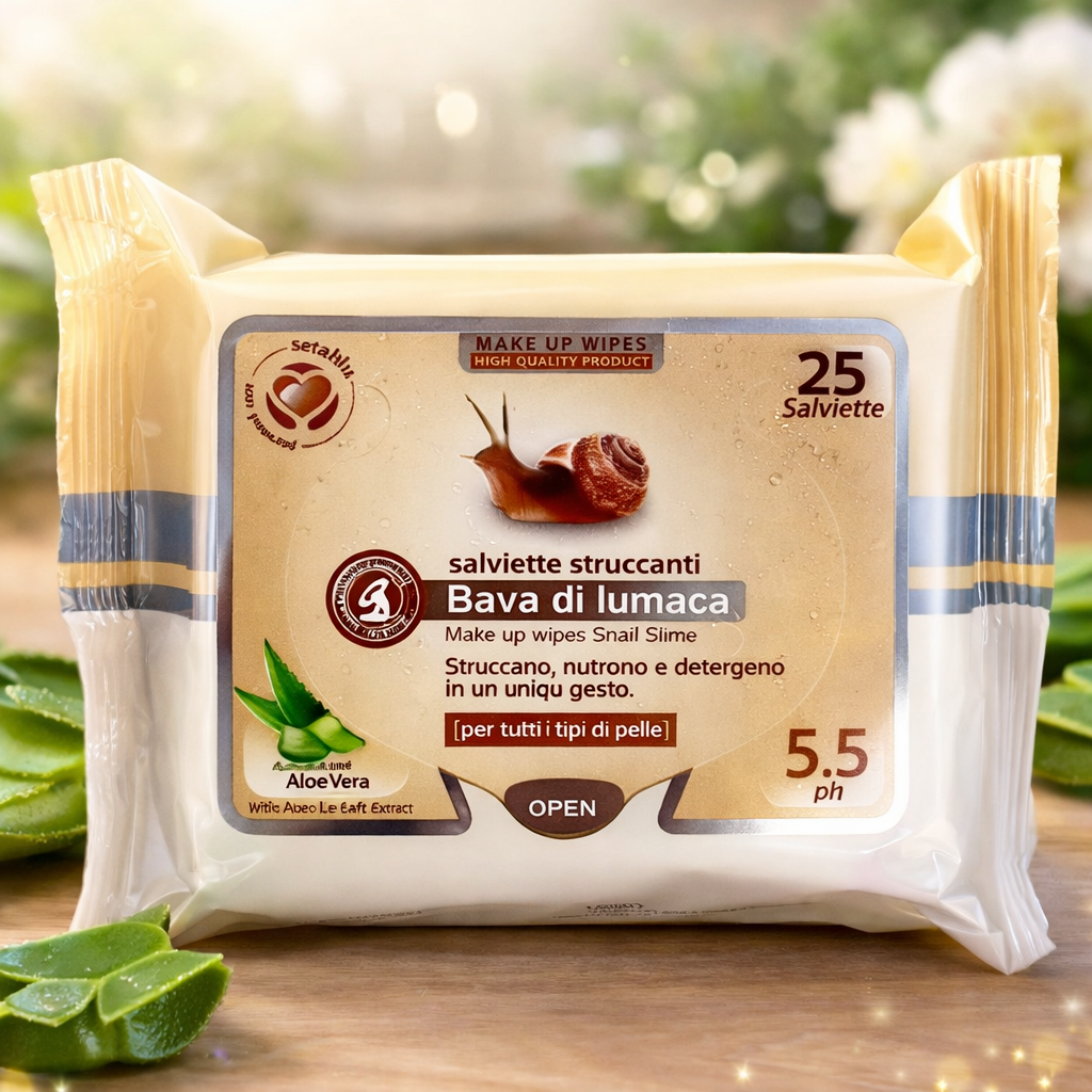 🐌 Toallitas Desmaquillantes con Baba de Caracol