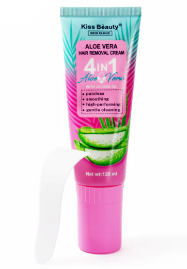 🌿 Crema Depilatoria Aloe Vera 4 en 1 – Kiss Beauty - Imagen 2