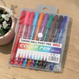 Pack 10 Bolígrafos de Colores ✨ Escritura Suave