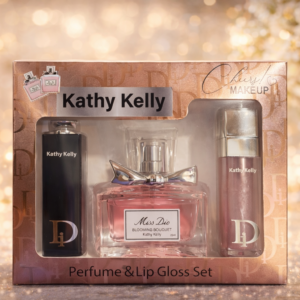 Pack Khaty Kelly – Inspiración – Perfume + Lip Gloss + Bálsamo