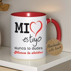 Taza romántica "Mi corazón es tuyo – Nunca lo olvides" ❤️