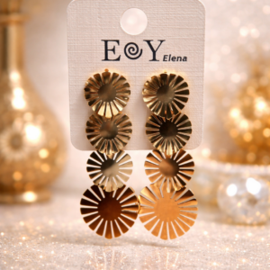 Pendientes Elegantes – Diseño Floral Colgante