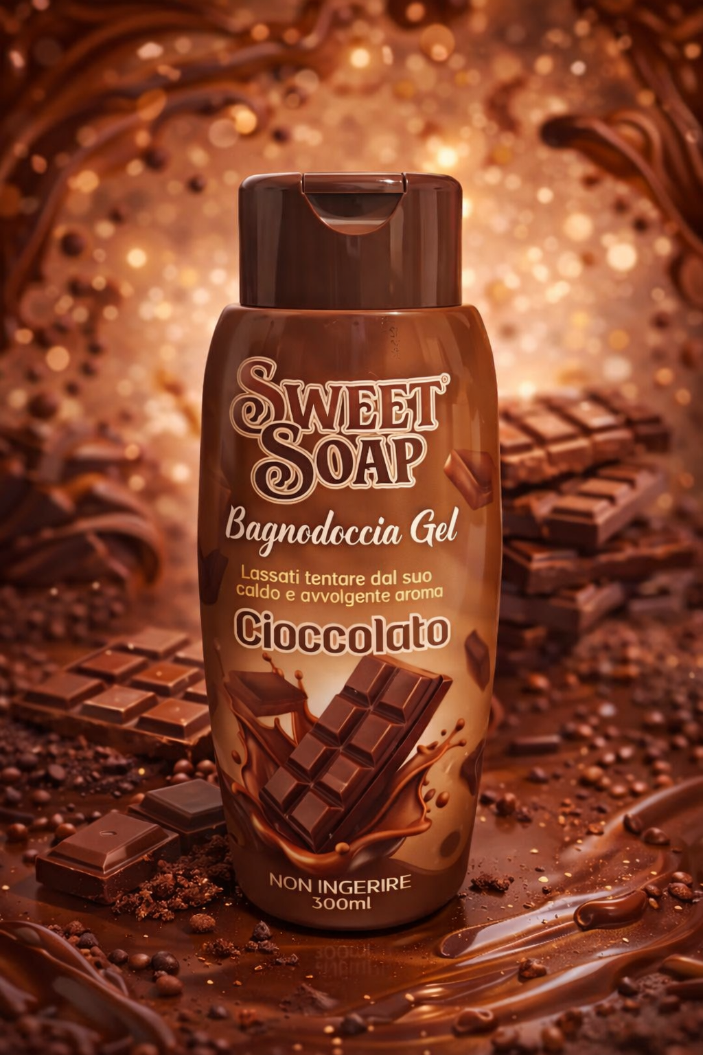 Gel de ducha chocolate 300ml – Aroma dulce y envolvente