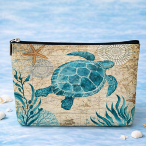 Neceser Tortuga Marina | Estuche de Maquillaje Océano