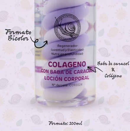 🐌 Loción Corporal Baba de Caracol LookLook (200 ml) - Imagen 2