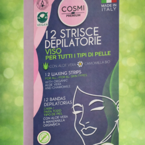 Captura de pantalla 2026-03-10 214625 COSMI Strisce Depilatorie Viso – Tutte le Pelli (Aloe & Camomilla)