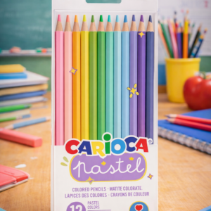 Lápices de Colores Pastel Carioca – Set 12 Colores
