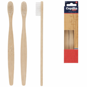 Cepillo de dientes de bambú ecológico (Pack 3 unidades)