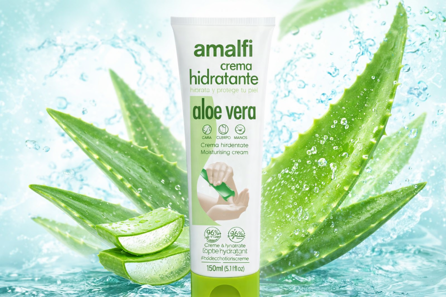 🌿Crema hidratante Aloe Vera Amalfi 150 ml