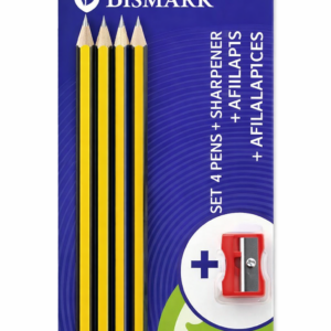 ✨ Set 4 Lápices + Sacapuntas + Goma