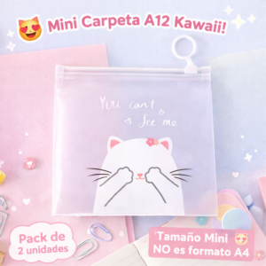 Captura de pantalla 2026-03-24 123145 Pack 2 Carpetas Transparentes Kawaii 🐱✨