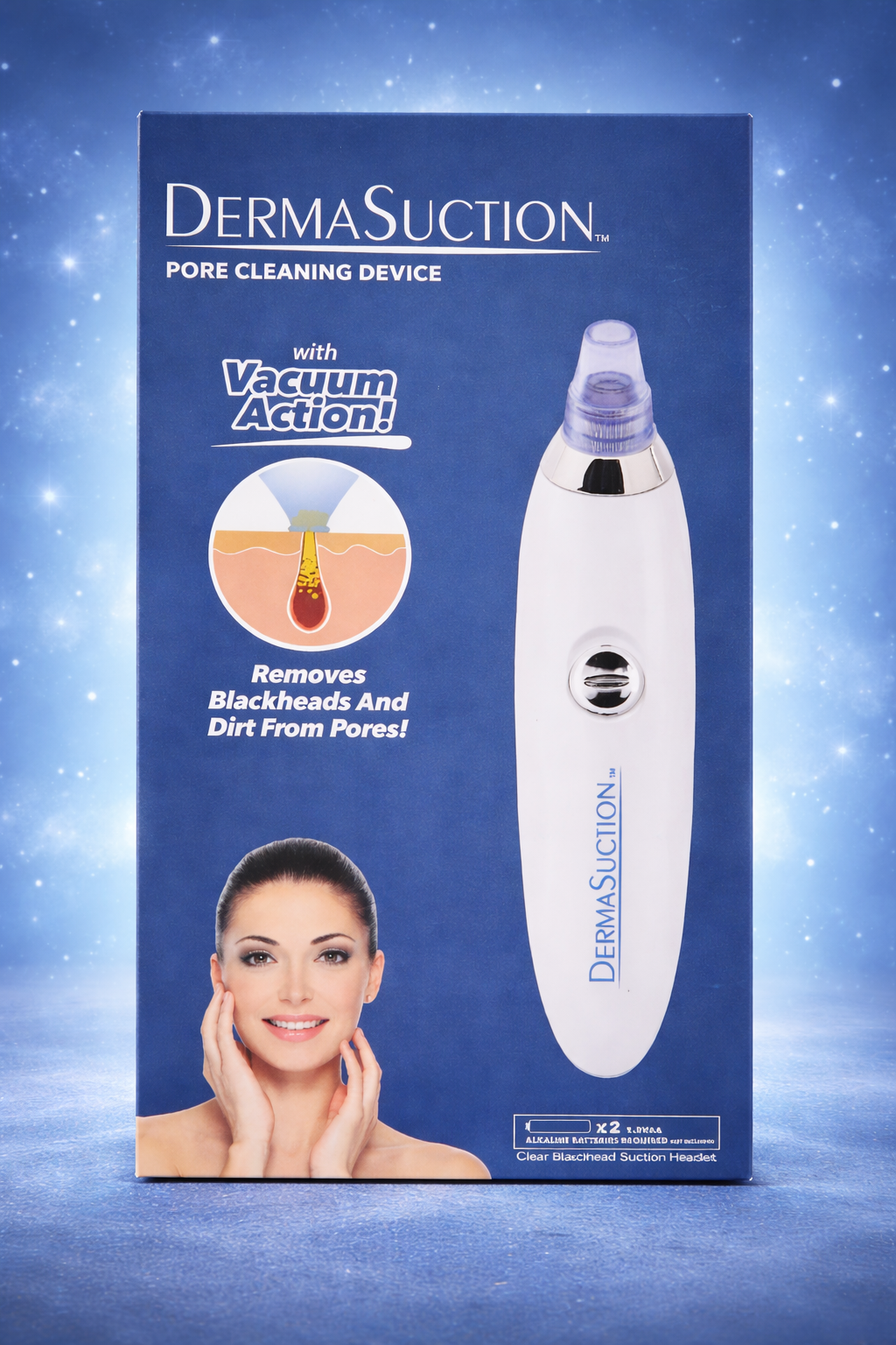 DermaSuction – Limpiador de Poros con 4 Cabezales