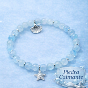💎 Pulsera de Aguamarina – Calma y Serenidad