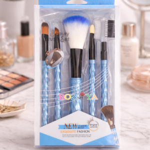 ✨ Set de Brochas de Maquillaje Azul – Kit Completo Profesional
