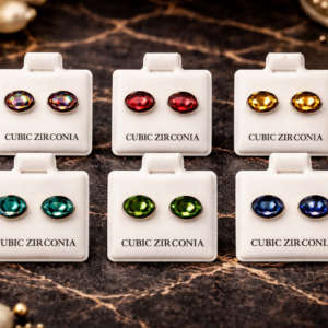 Pendientes ovalados de circonita brillante 💎