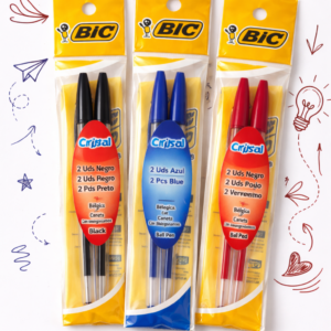 Bolígrafos BIC Cristal – Pack de 2 unidades