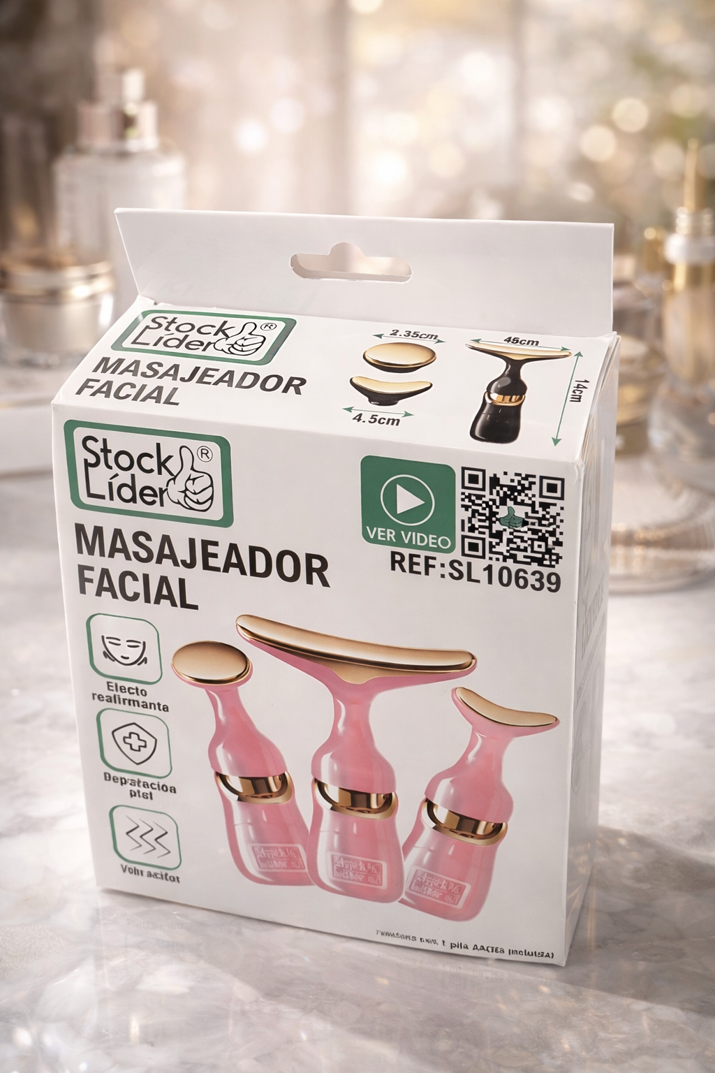 ✨ Masajeador Facial Eléctrico Color Negro