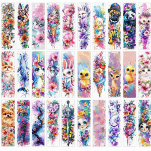 Pack 5 Marca Páginas Kawaii – Diseños Cute y Coloridos 📚✨