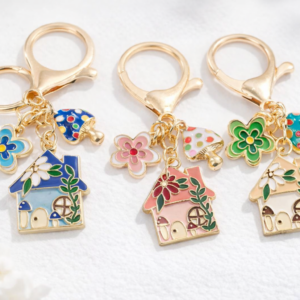 Llavero Casita Encantada con Estilo Fantasía 🏡✨