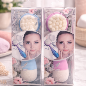 ✨ Cepillo Facial 2 en 1 Silicona + Esponja