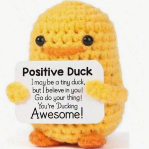 Peluche Patito “Positive Duck” 🦆✨