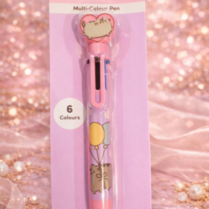 🖊️Bolígrafo Multicolor 6 Colores Diseño Kawaii Pusheen