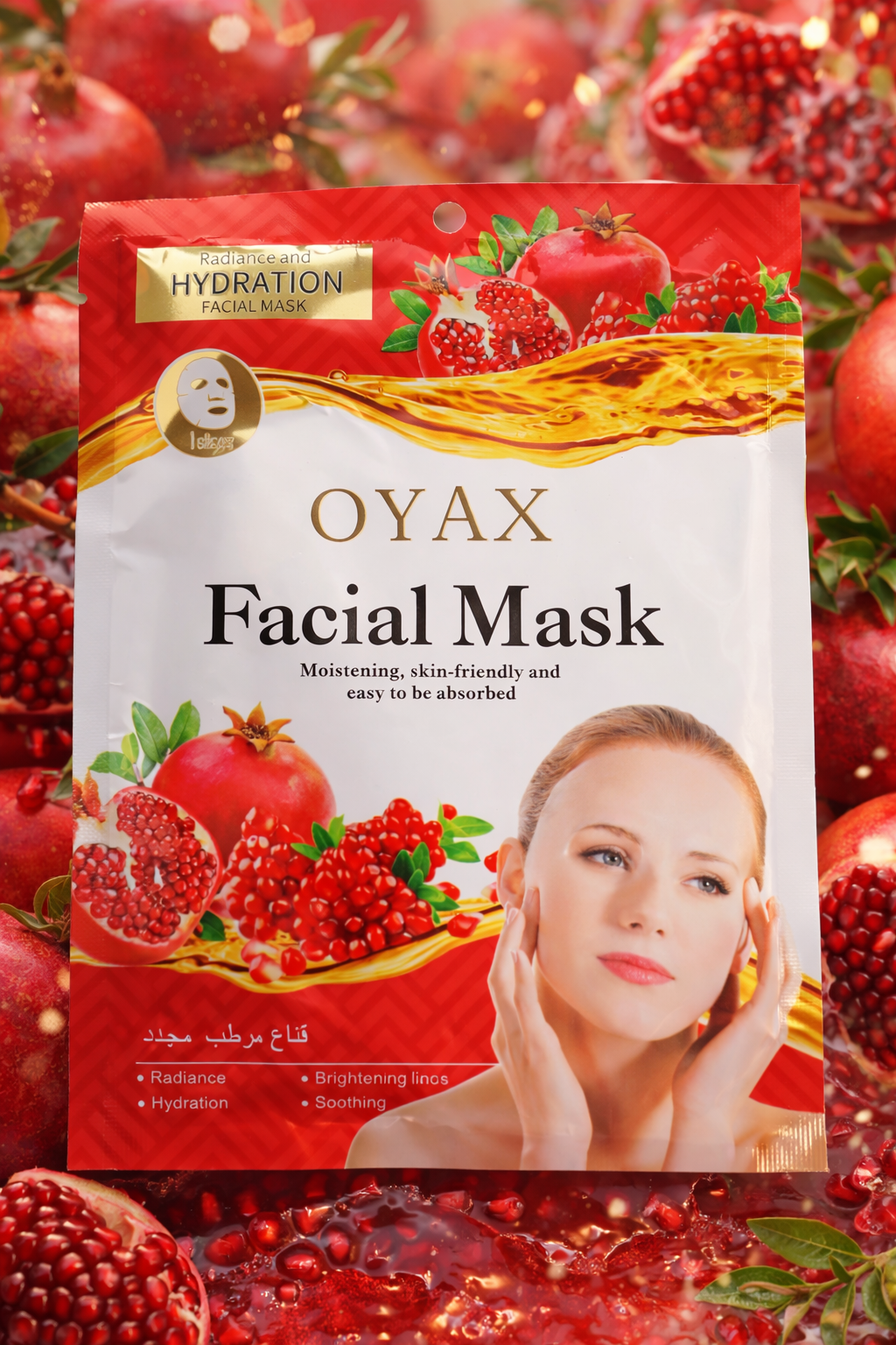Mascarilla facial hidratante de granada OYAX