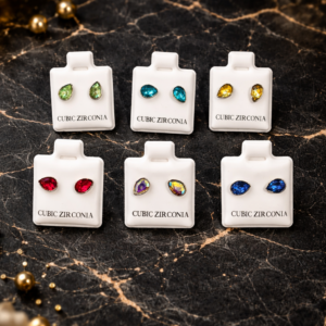 Pendientes gota de circonita brillante 💎