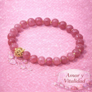 🍓Pulsera de Cristal de Fresa – Amor y Energía Positiva