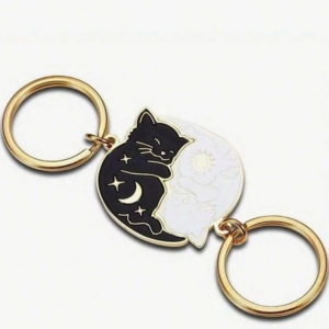 Llavero Pareja de Gatos Yin Yang 🐱✨