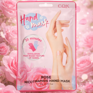 Mascarilla de manos con rosa y nicotinamida 🌹