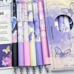 Pack 6 Bolígrafos Mariposa ✨ Diseño Pastel Elegante