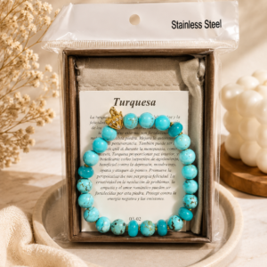 🩵Pulsera de Turquesa – Protección y Energía Positiva