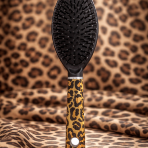 Cepillo de pelo ovalado efecto leopardo 🐆✨