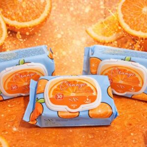 Toallitas Desmaquillantes Naranja SAS – Refrescante (30 uds)