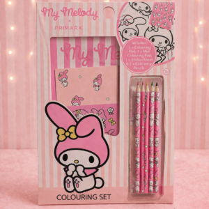 Set de colorear My Melody kawaii con lápices y pegatinas