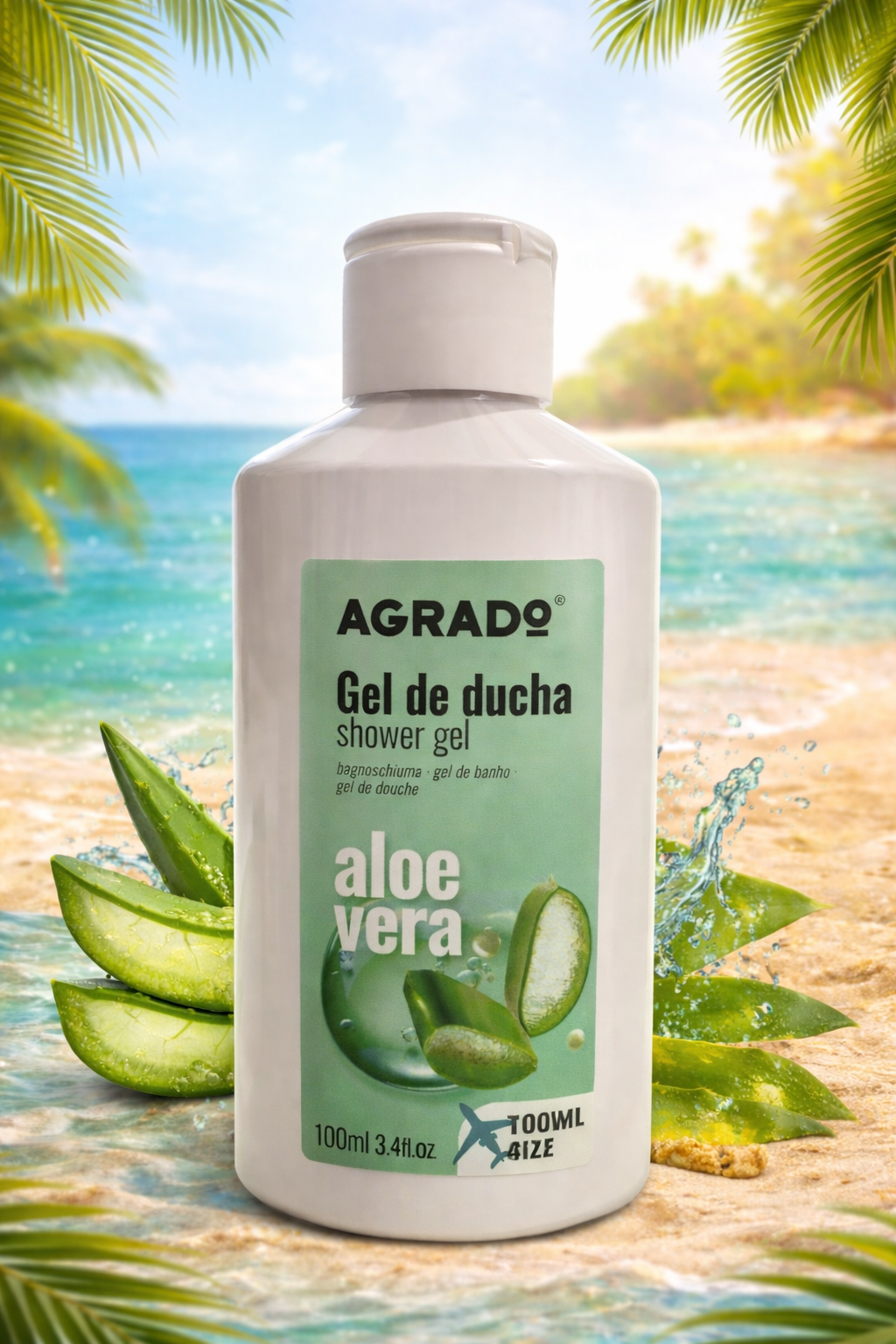 Gel de ducha Aloe Vera 2 en 1 – Hidratante y refrescante (100 ml)