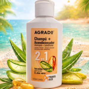 Champú + Acondicionador con Keratina Vegetal y Aloe Vera 100ml