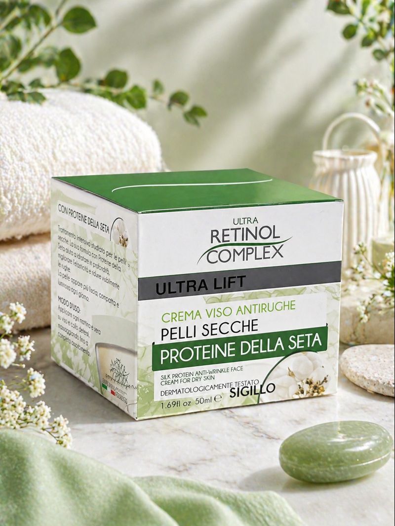 Crema Facial Retinol Complex Ultra Lift con Proteínas de Seda